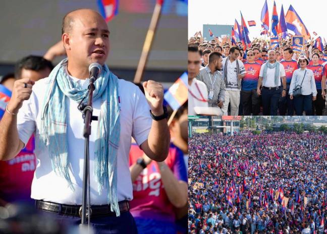 ប្រជាពលរដ្ឋកម្ពុជា រង្វង់១៥ម៉ឺននាក់ ចូលរួមការធ្វើដំណើរថ្មើរជើង «Solidarity March» ដើម្បីបង្ហាញការរួមគ្នាជាធ្លុងមួយគាំទ្រដល់រាជរដ្ឋាភិបាល និងកងកម្លាំងជួរមុខកម្ពុជា